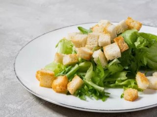 Вегетарианский салат Цезарь-4